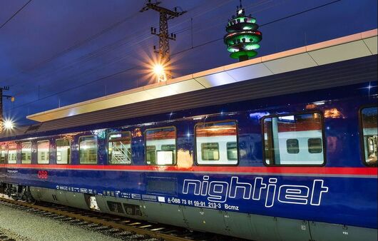 Nightjet Train at the Norway train station
