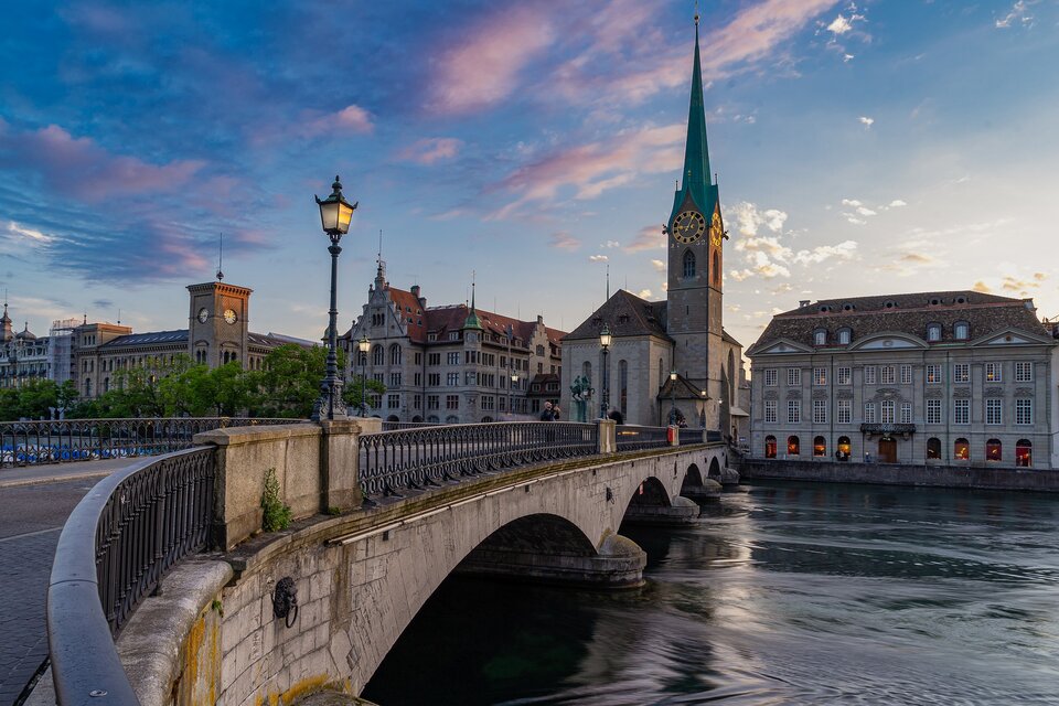Zurich city view