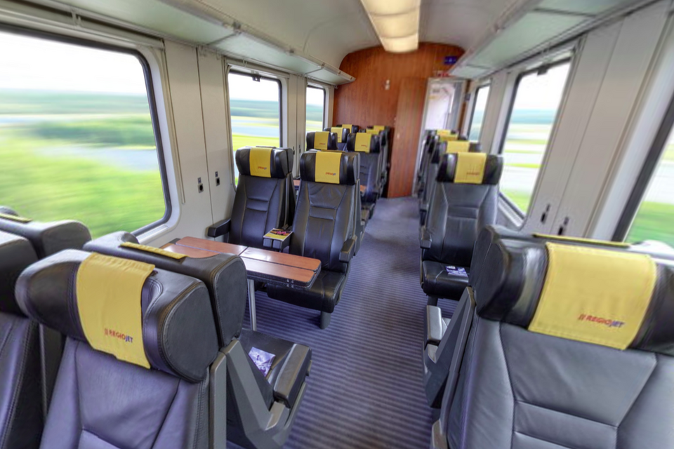 RegioJet 1st Class Seat